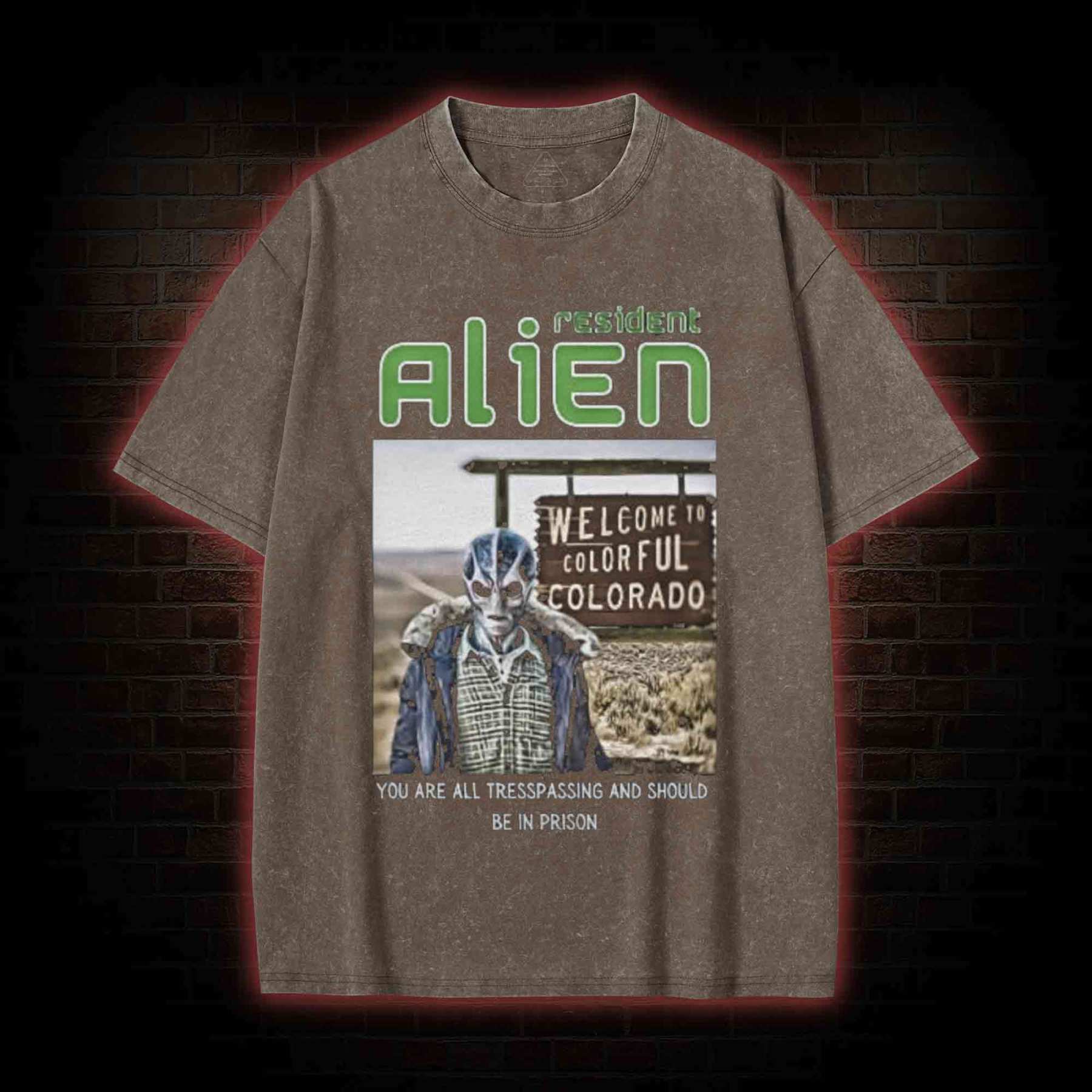 Alien Resident Washed T-shirt