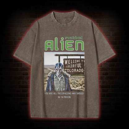 Alien Resident Washed T-shirt