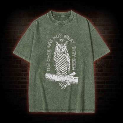 The Owls Are Not What They Seem Washed T-shirt