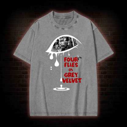 Four Flies Washed T-shirt