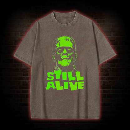 Still Alive Washed T-shirt