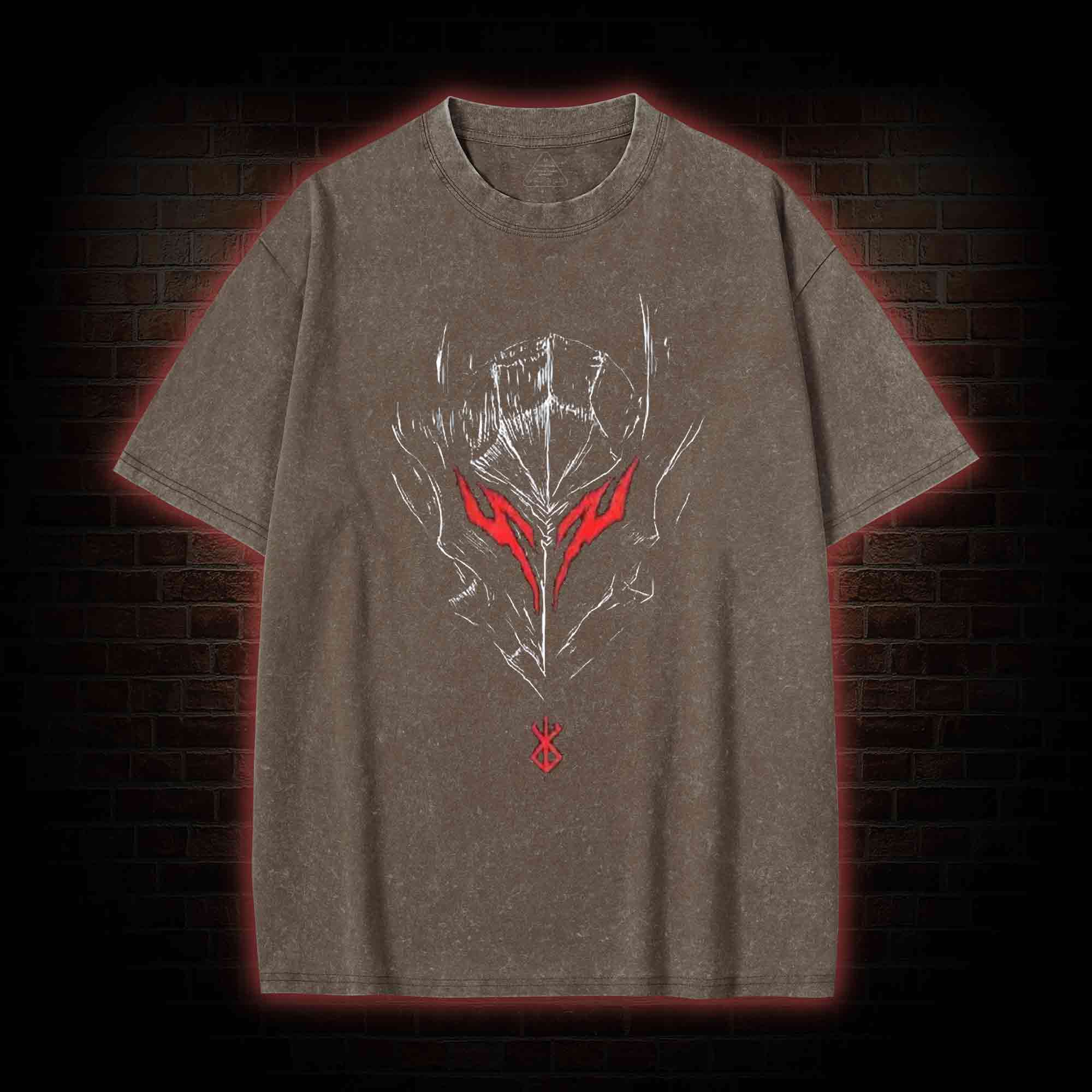 Berserker Mask Washed T-shirt