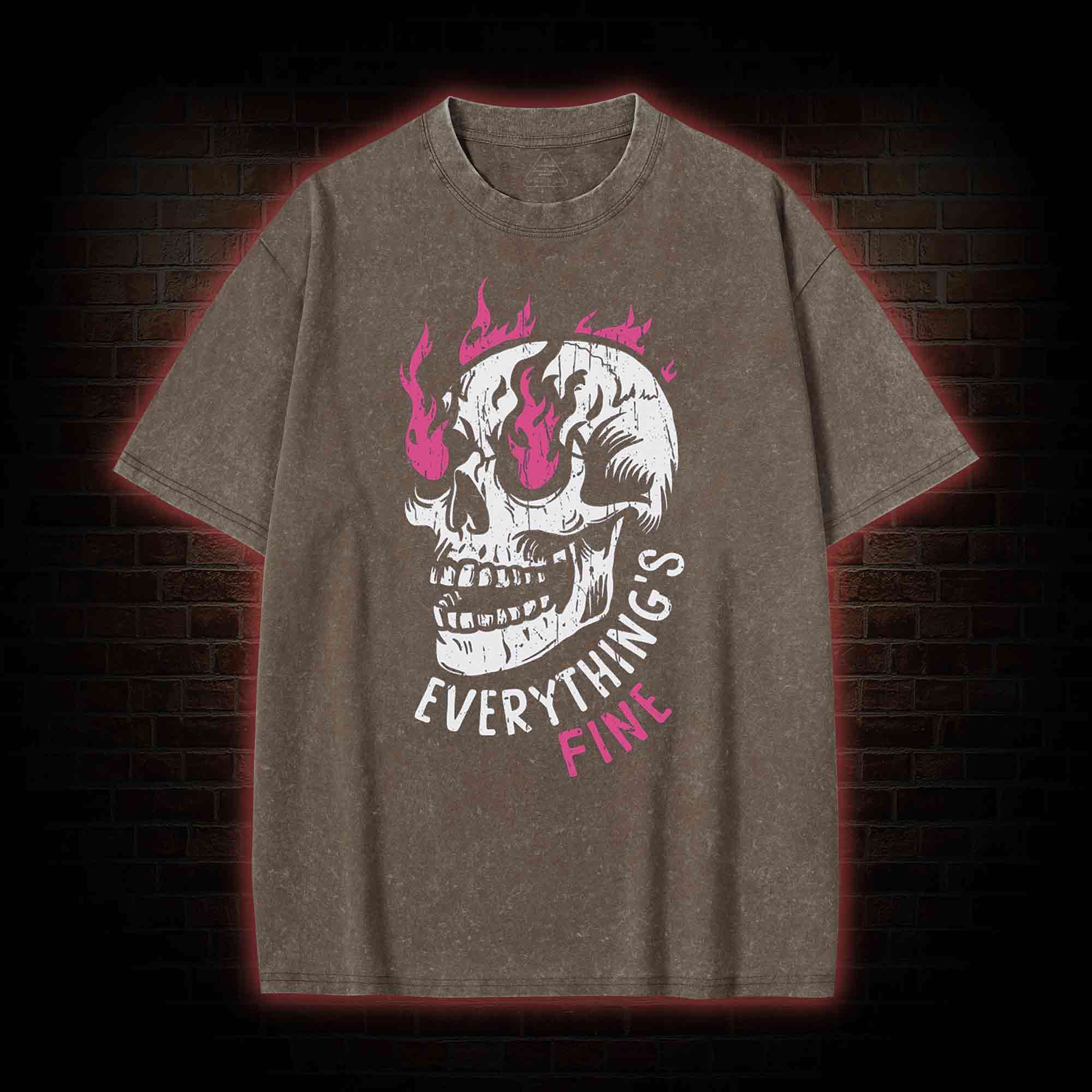 Everything is Fine Washed T-shirt