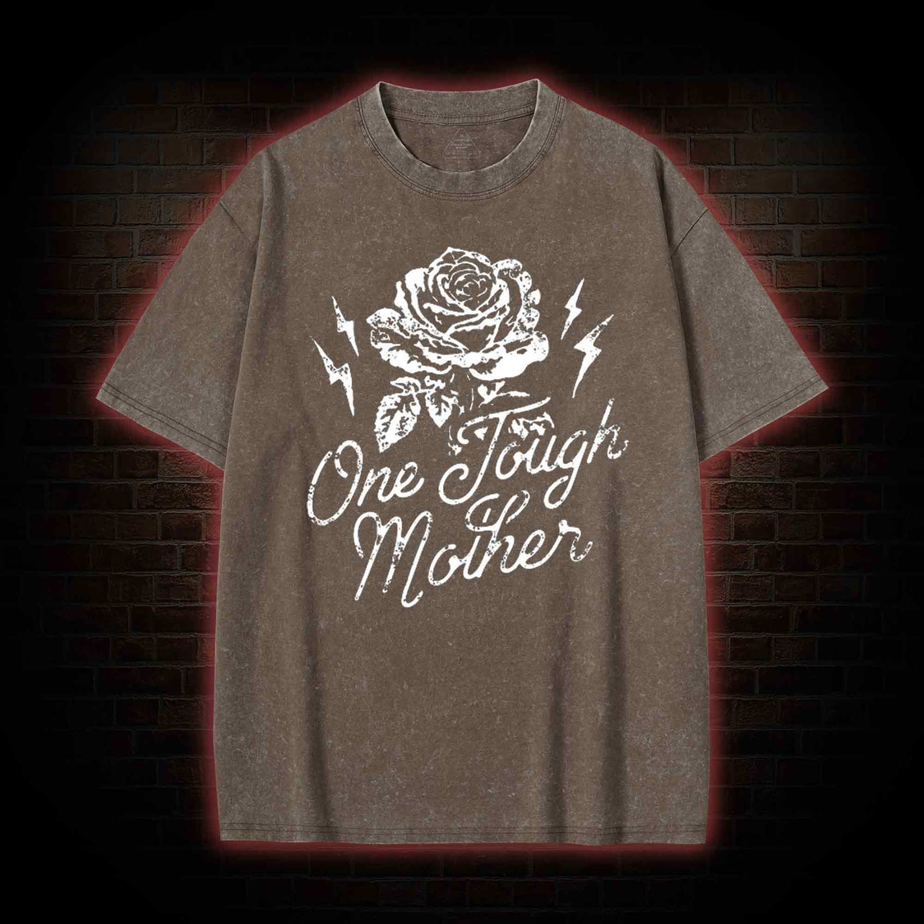 One Tough Mother  Washed T-shirt