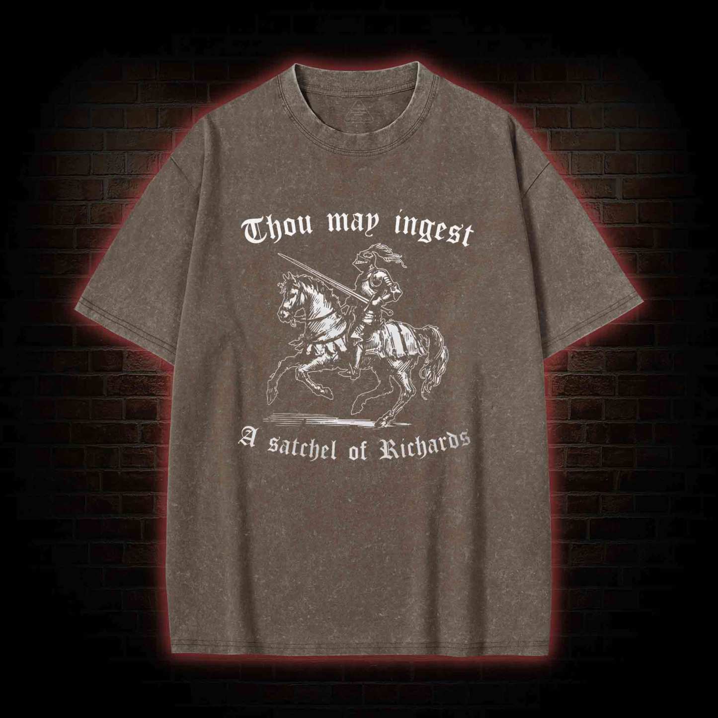 Thou May Ingest A Satchel of Richard Washed T-shirt
