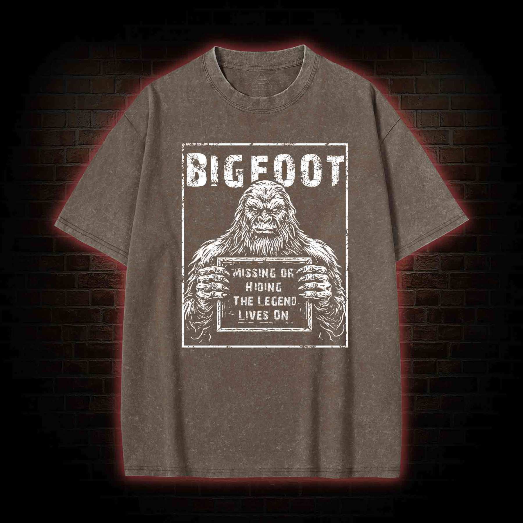 Bigfoot the Legend Lives on Washed T-shirt