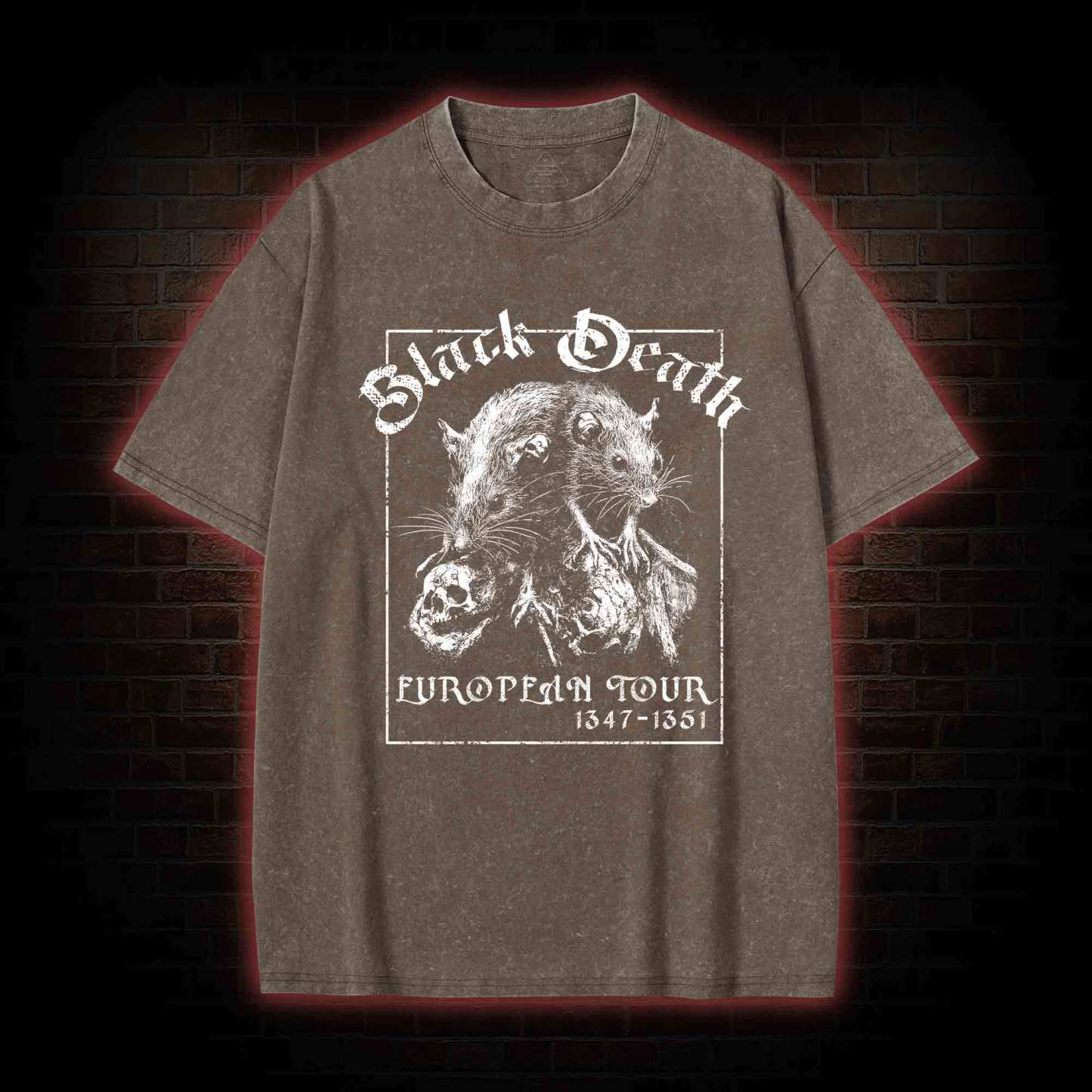 Black Death European Tour Washed T-shirt