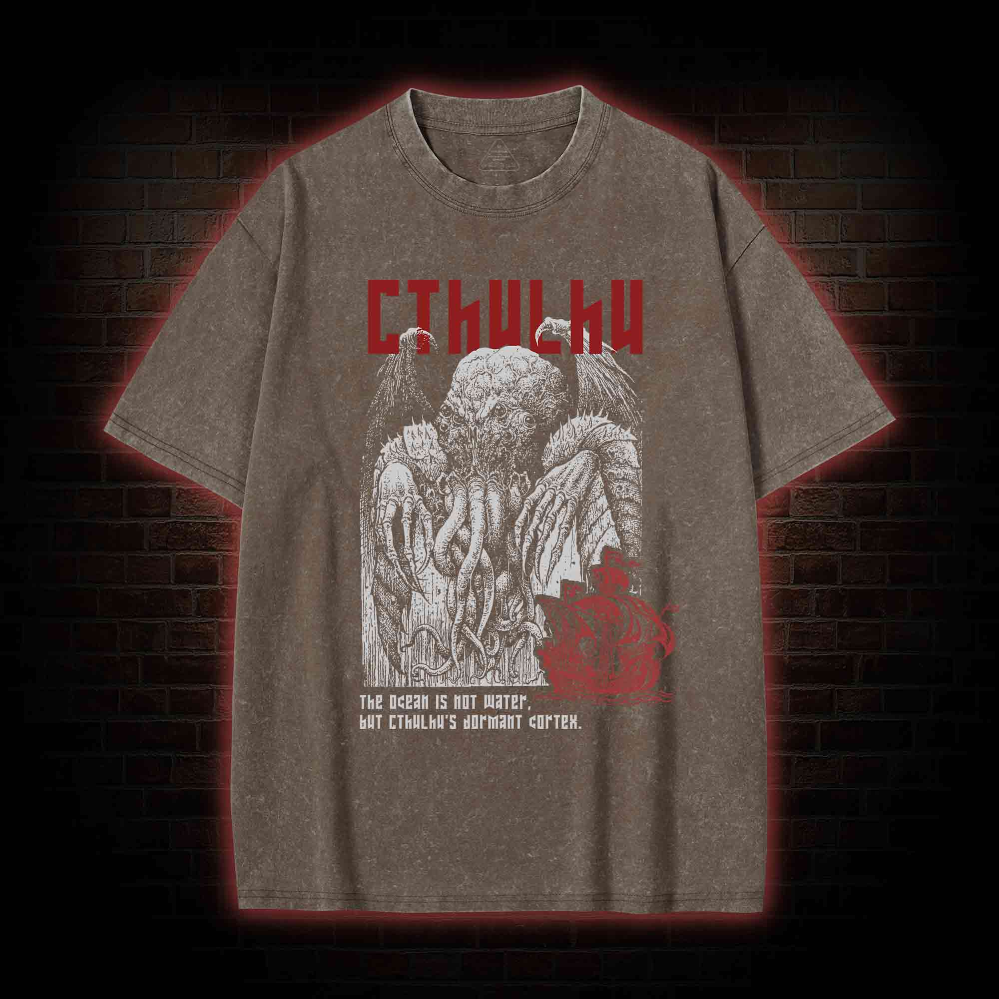 Call of Cthulhu Washed T-shirt