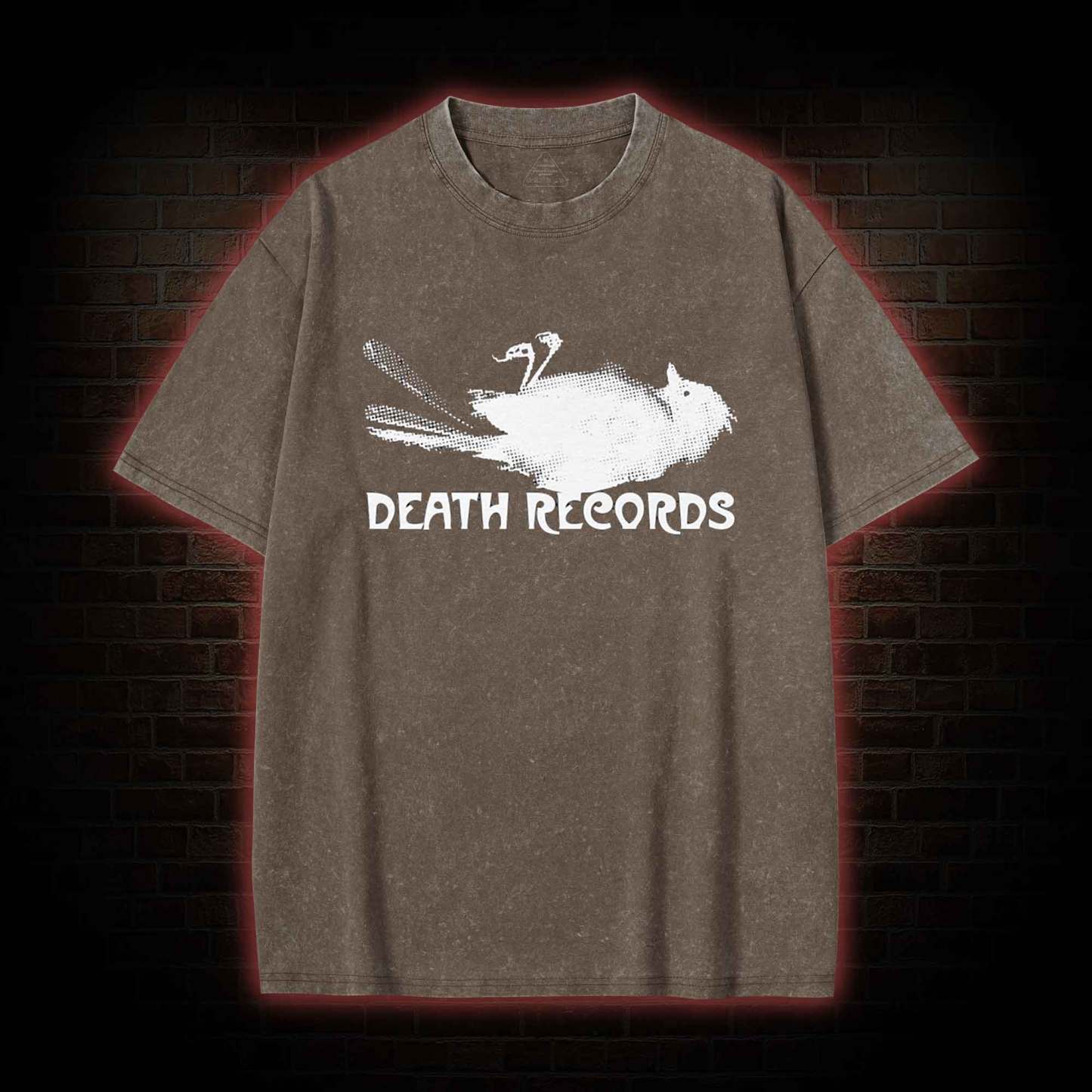 Death Records Washed T-shirt