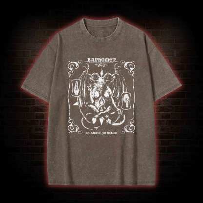 Sigil of Satan Washed T-shirt