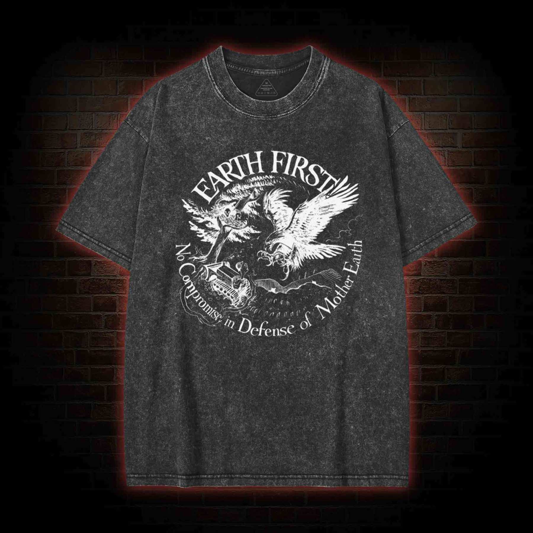 Earth First Washed T-shirt