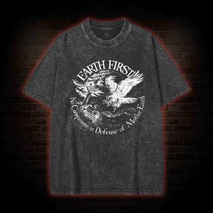 Earth First Washed T-shirt