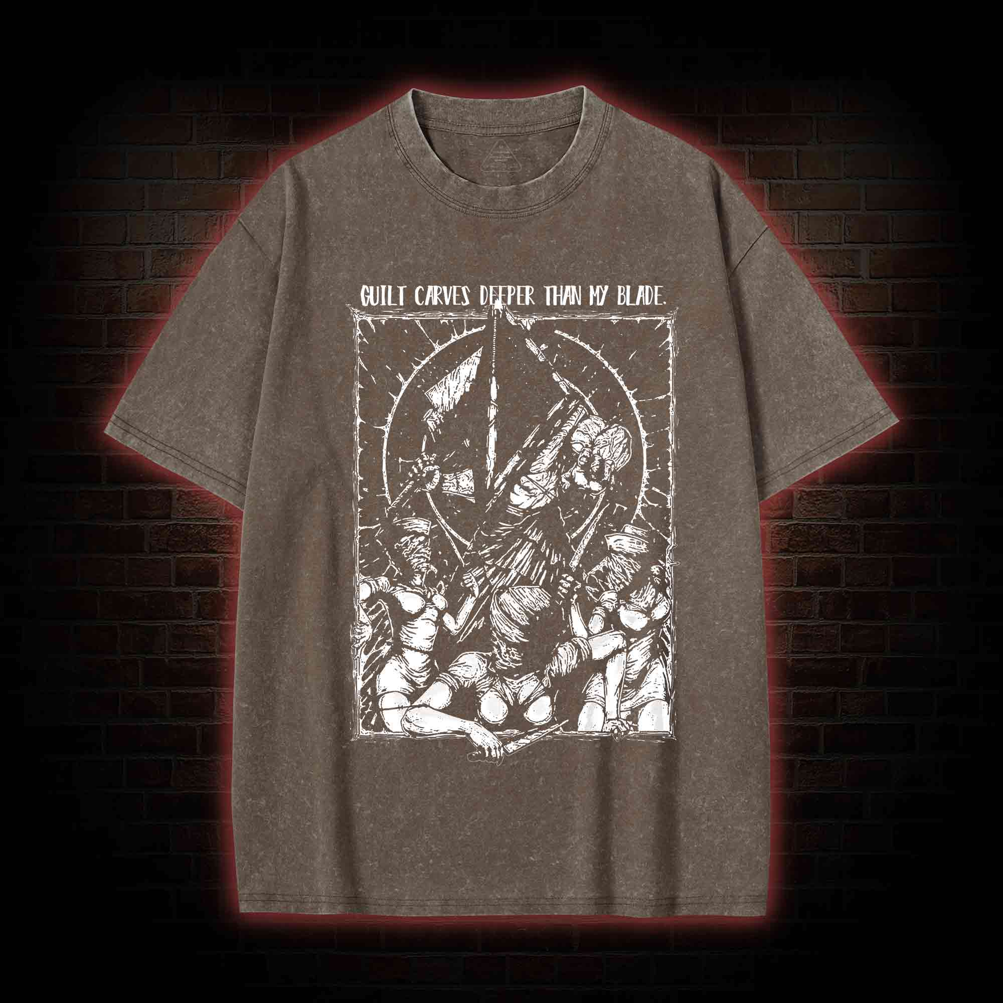 Guilt Carves Deeper Than My Blade Washed T-shirt