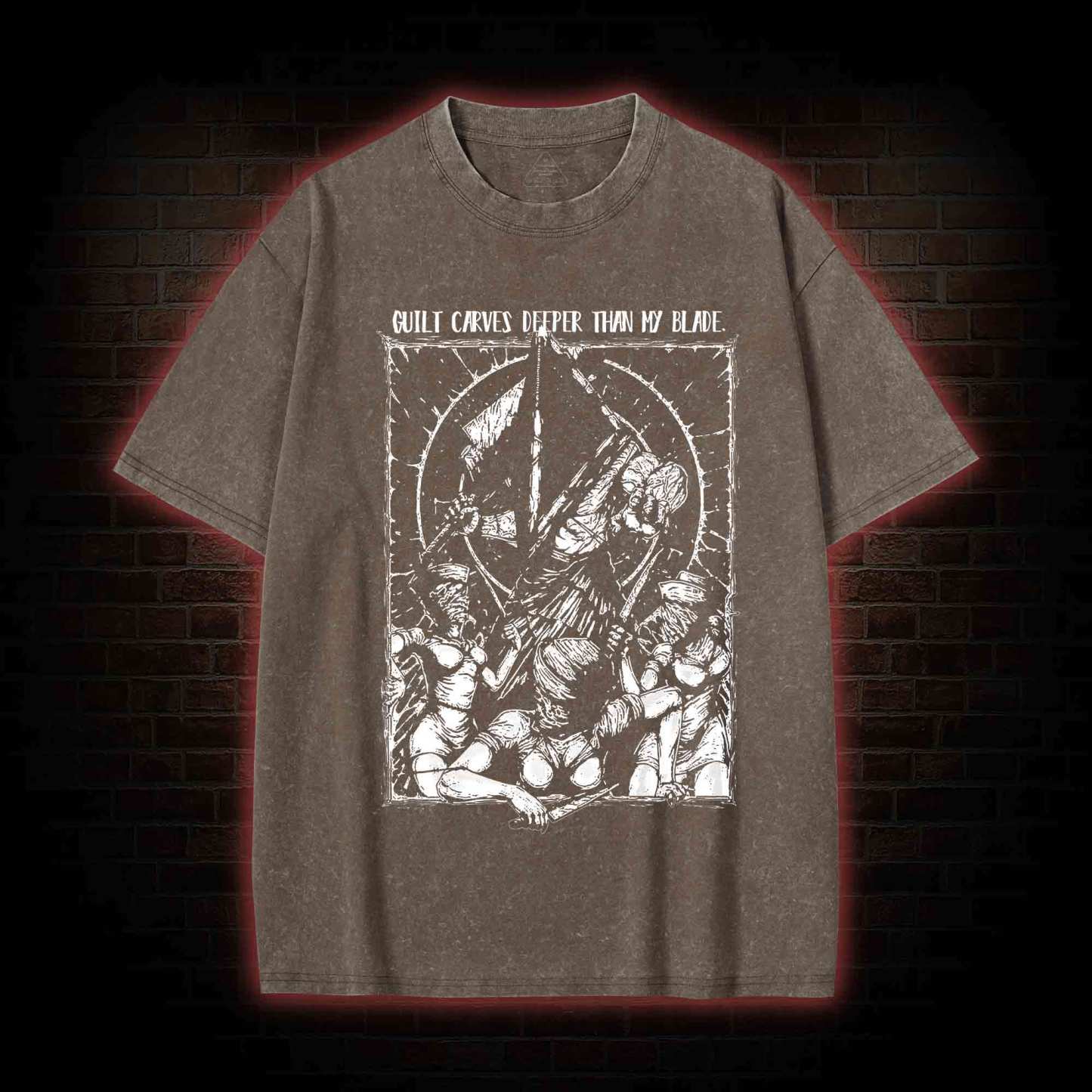 Guilt Carves Deeper Than My Blade Washed T-shirt