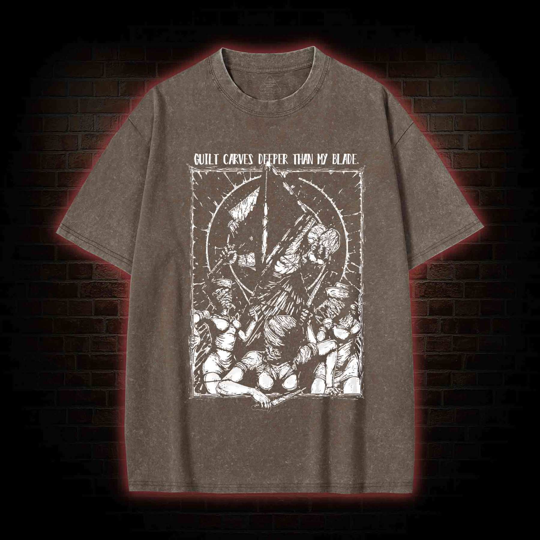 Guilt Carves Deeper Than My Blade Washed T-shirt