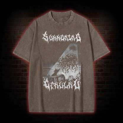 Summoning Cthulhu Washed T-shirt