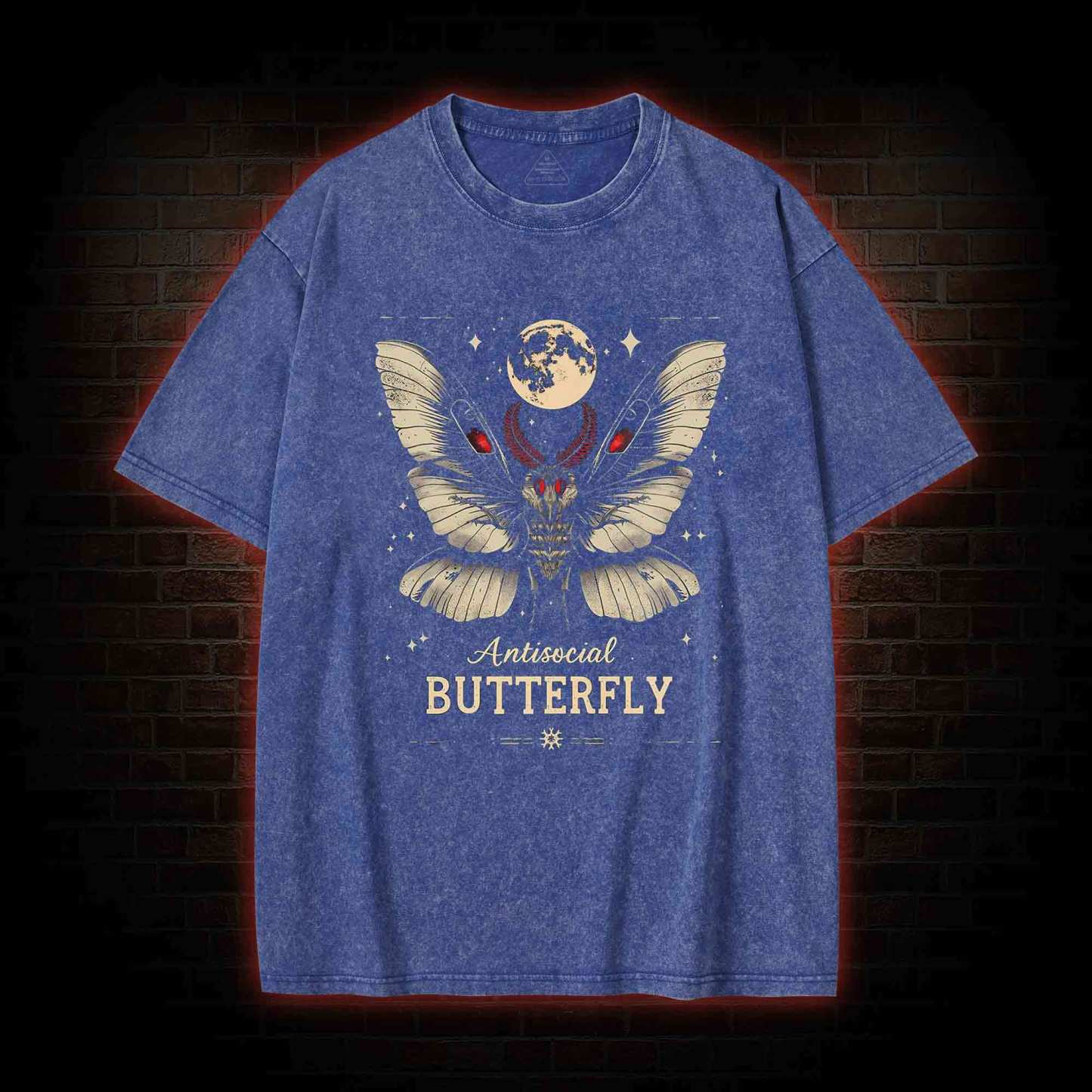Anti-social Butterfly Washed T-shirt