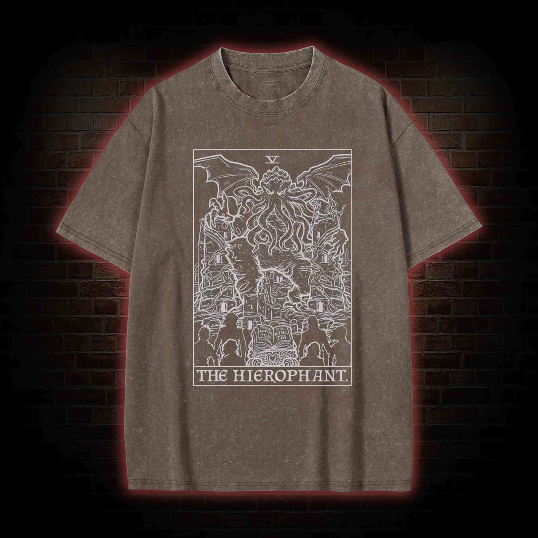 The Hierophant Tarot Card Washed T-shirt