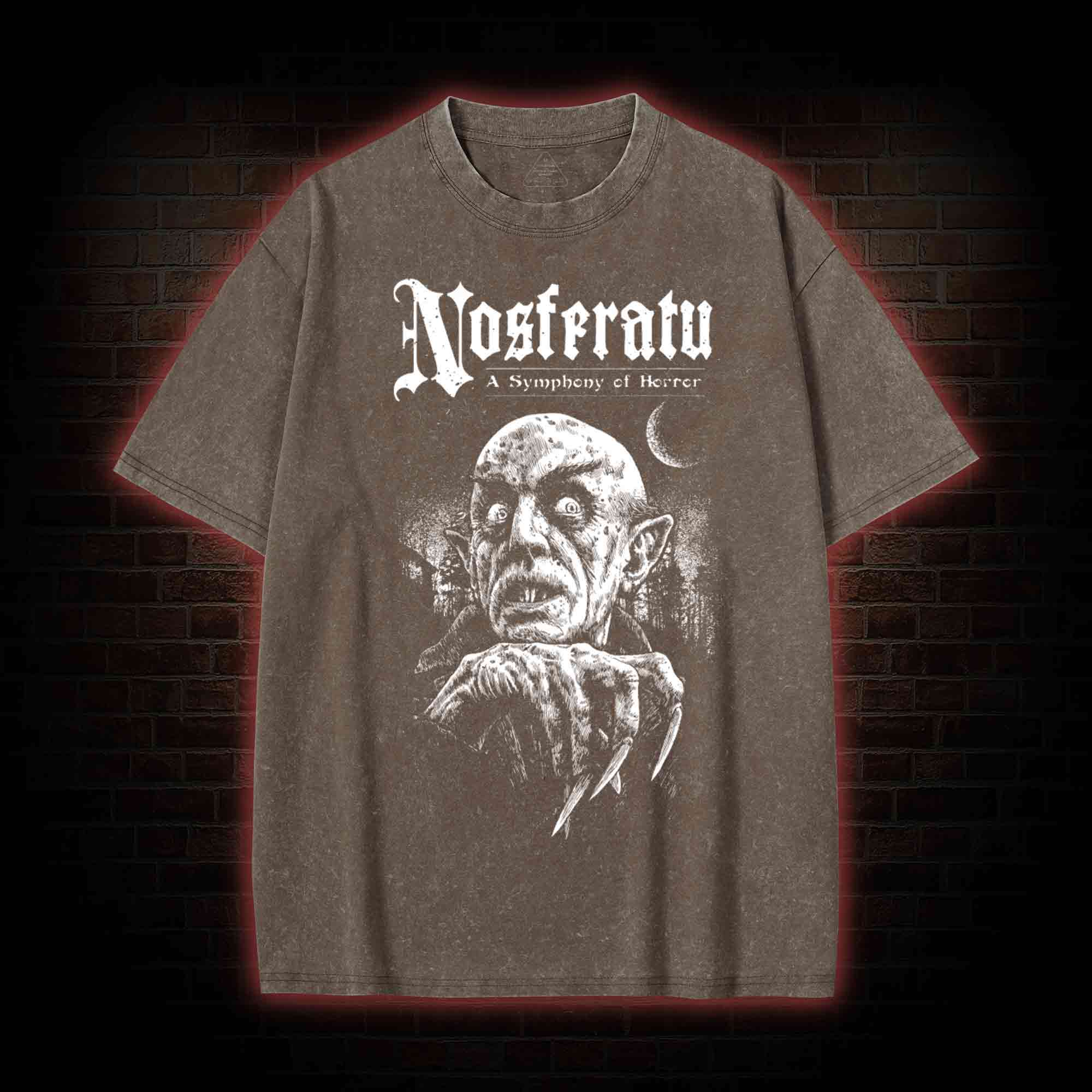 Nosferatu: A Symphony of Horror Washed T-shirt
