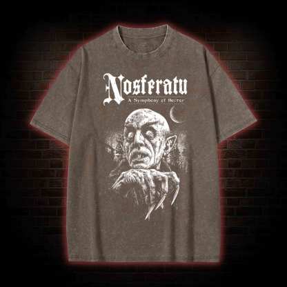 Nosferatu: A Symphony of Horror Washed T-shirt
