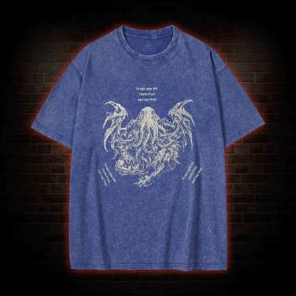 Cthulhu Cultist Washed T-shirt