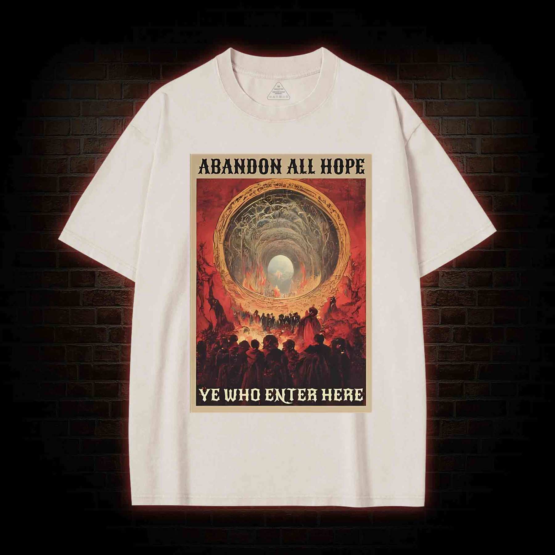 Abandon All Hope Washed T-shirt