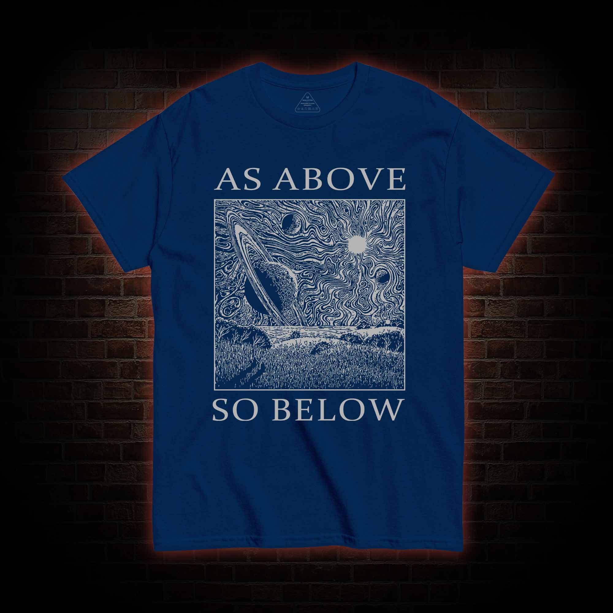 Retro As Above So Below T-shirt 