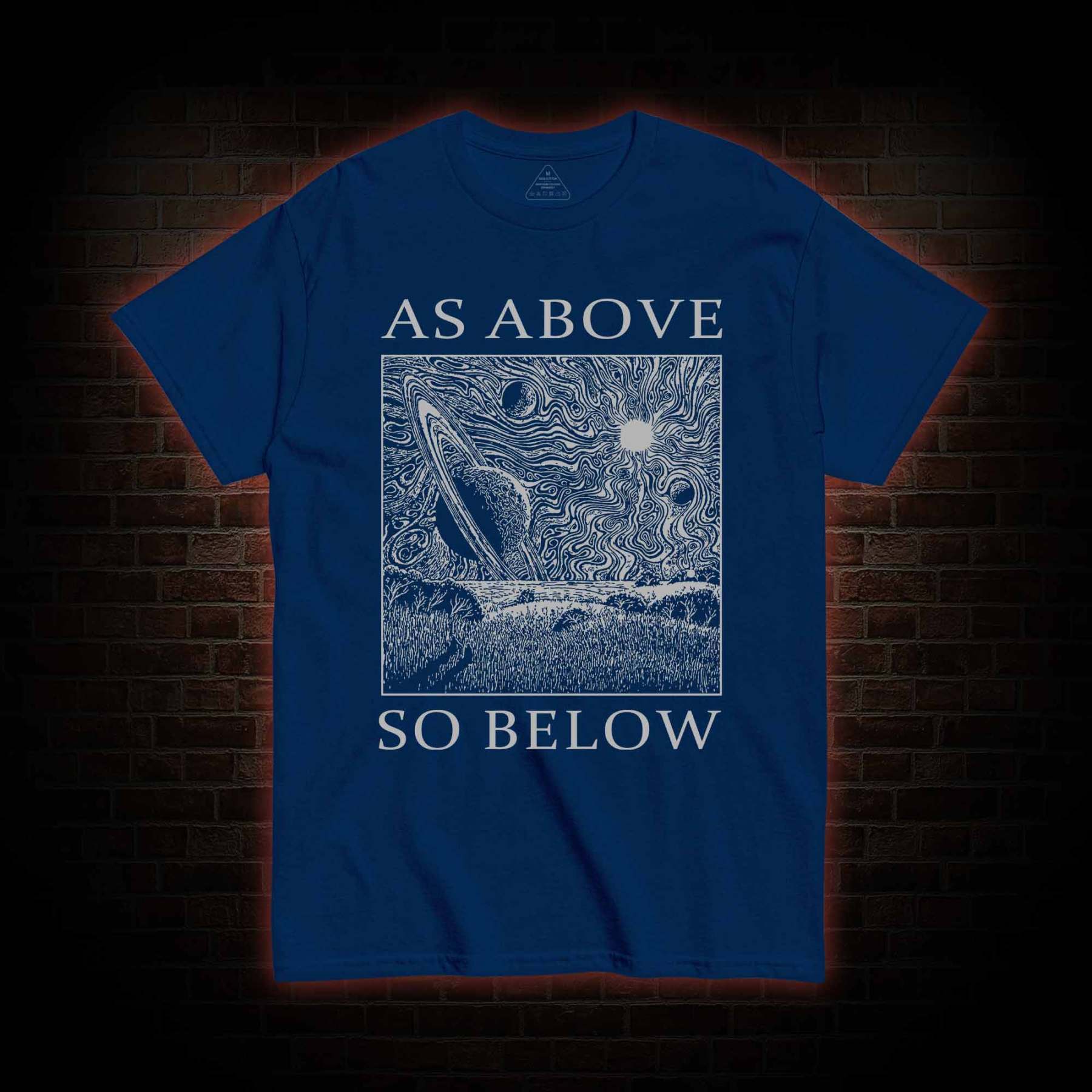 Retro As Above So Below T-shirt 
