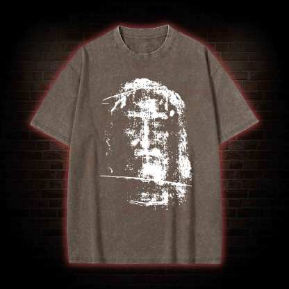 Jesus Christ Face Washed T-shirt