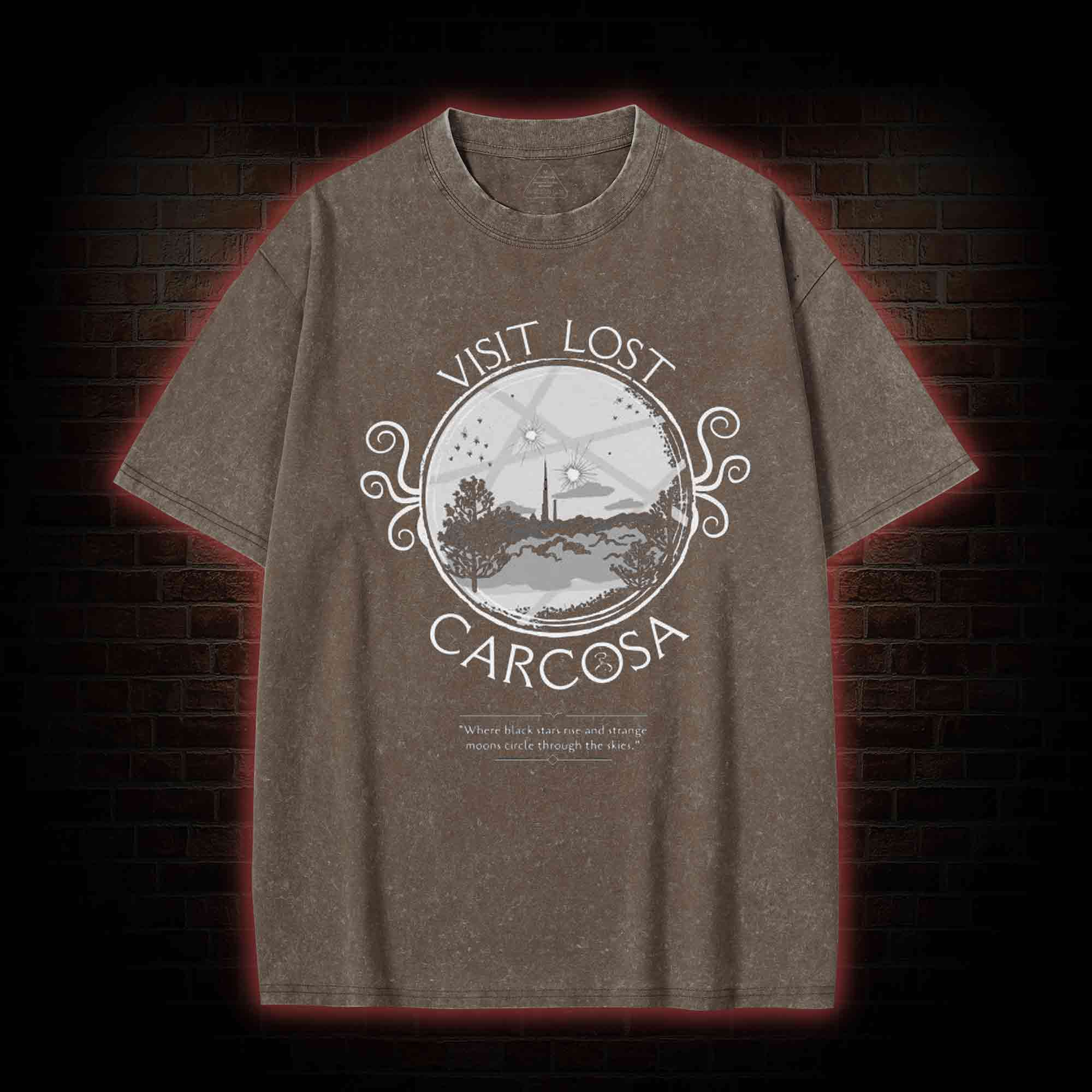 Visit Lost Carcosa Washed T-shirt