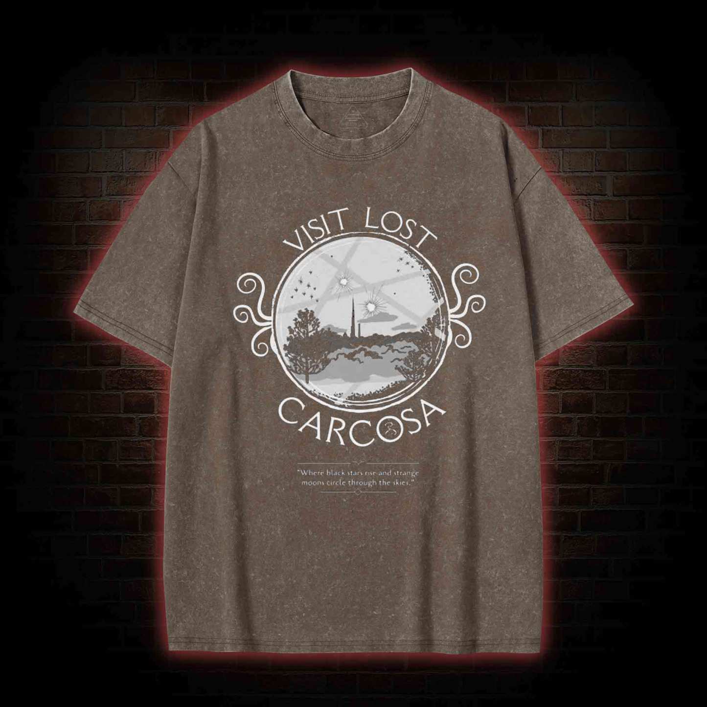 Visit Lost Carcosa Washed T-shirt
