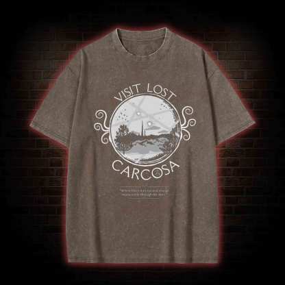 Visit Lost Carcosa Washed T-shirt