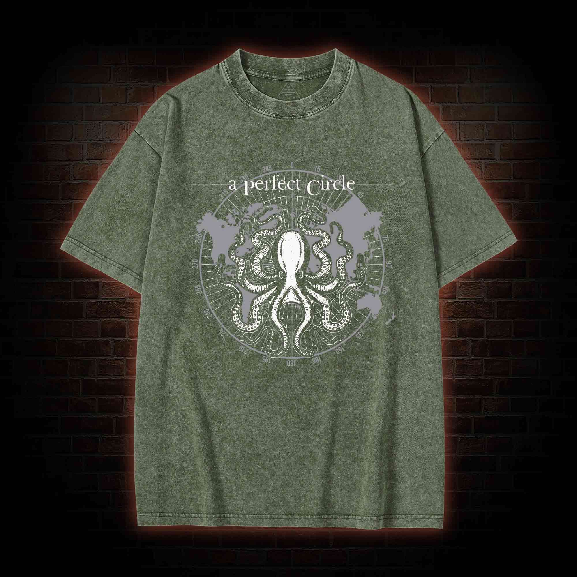 Octopus Perfect Circular Washed T-shirt