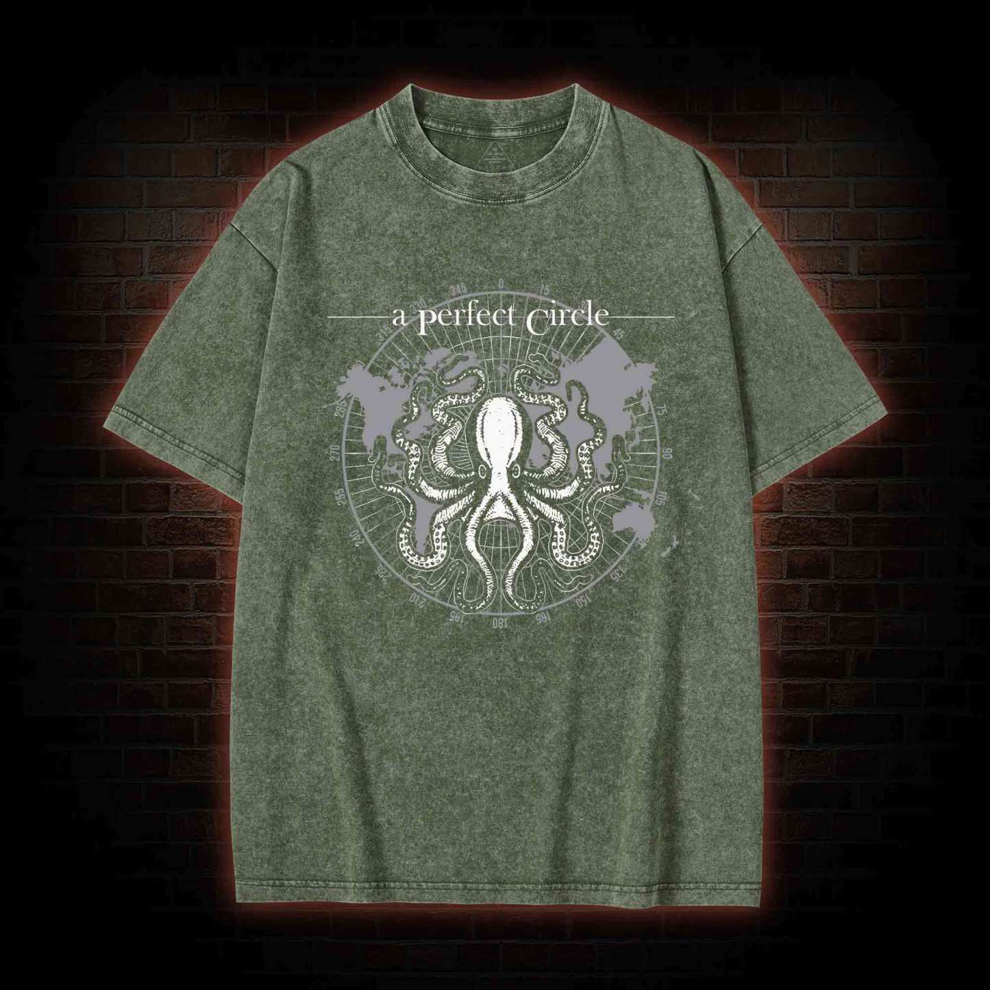 Octopus Perfect Circular Washed T-shirt