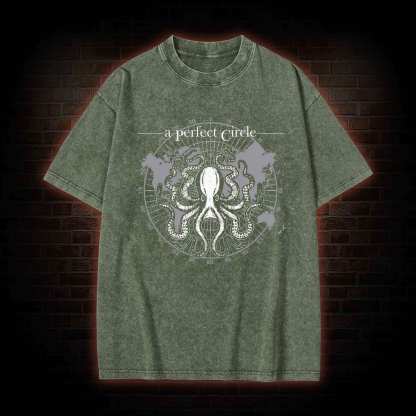Octopus Perfect Circular Washed T-shirt