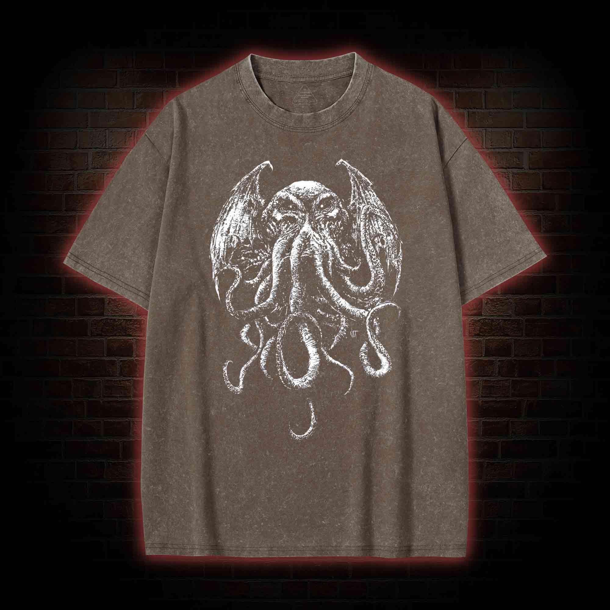 Cthulhu Occult Washed T-shirt