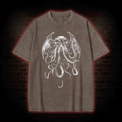 Cthulhu Occult Washed T-shirt