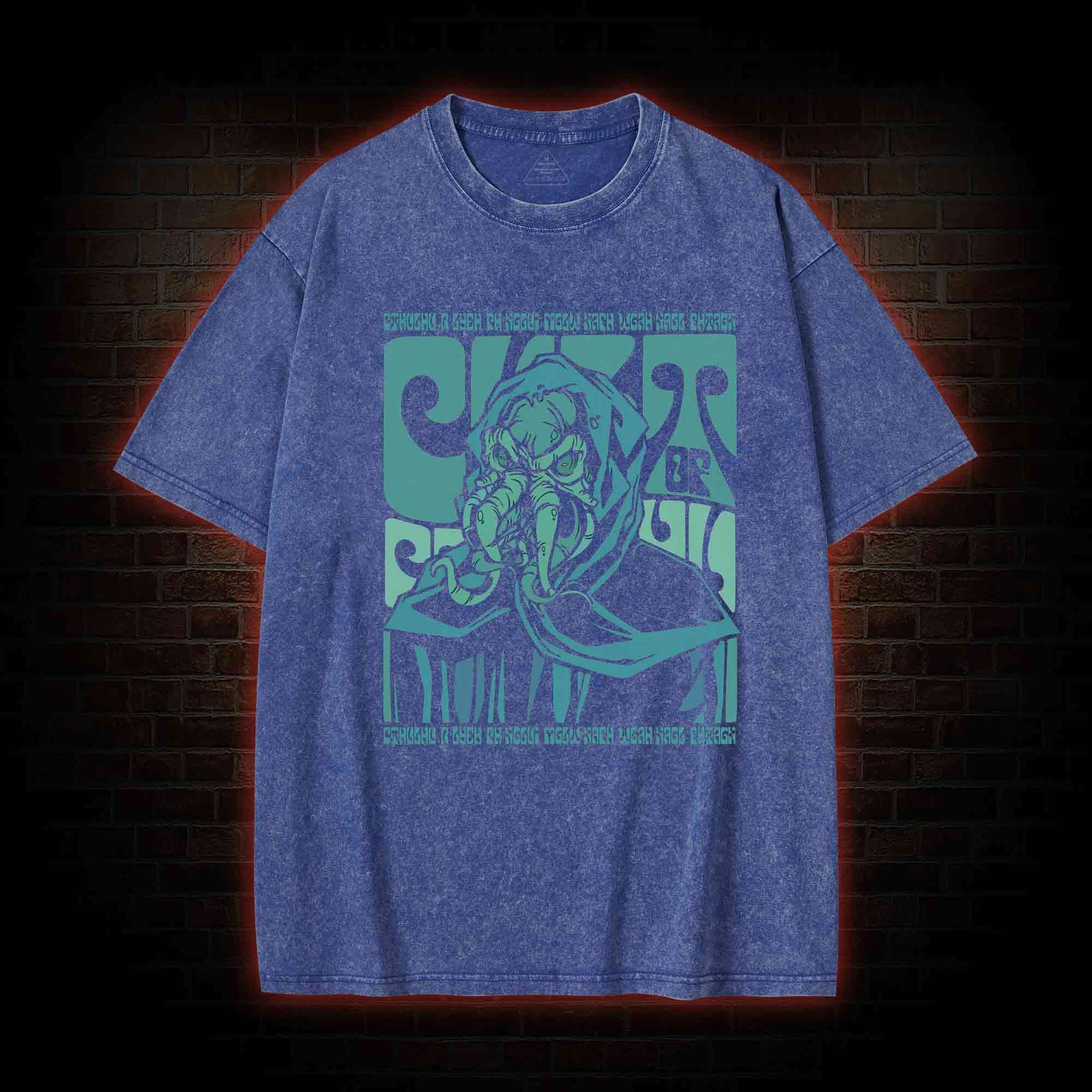 Cult of Cthulhu Retro Washed T-shirt