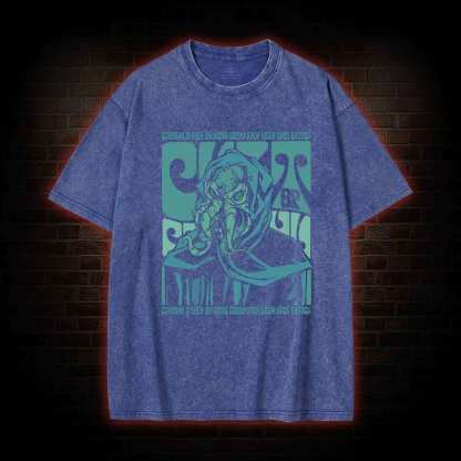Cult of Cthulhu Retro Washed T-shirt
