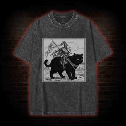 Medieval Knight Washed T-shirt