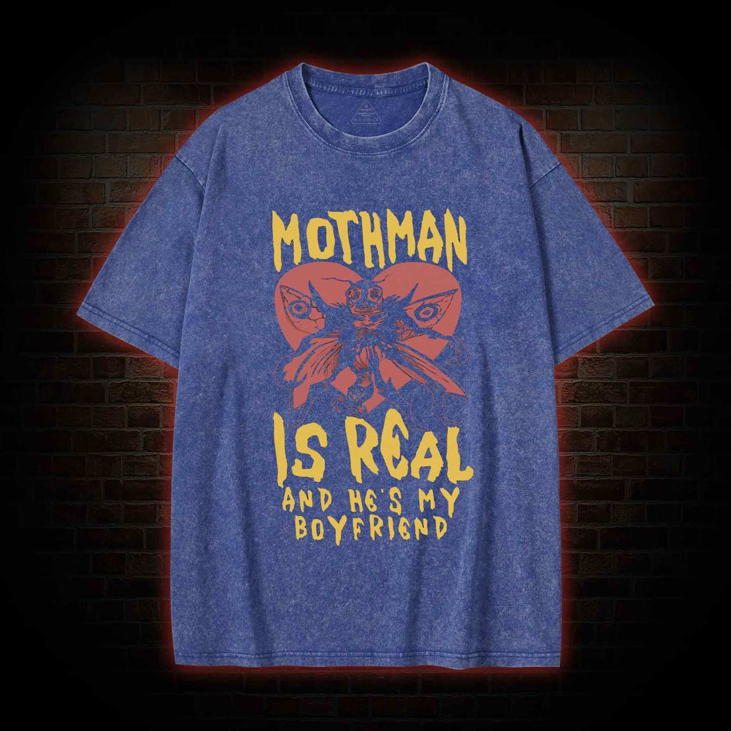 Mothman is Real Washed T-shirt