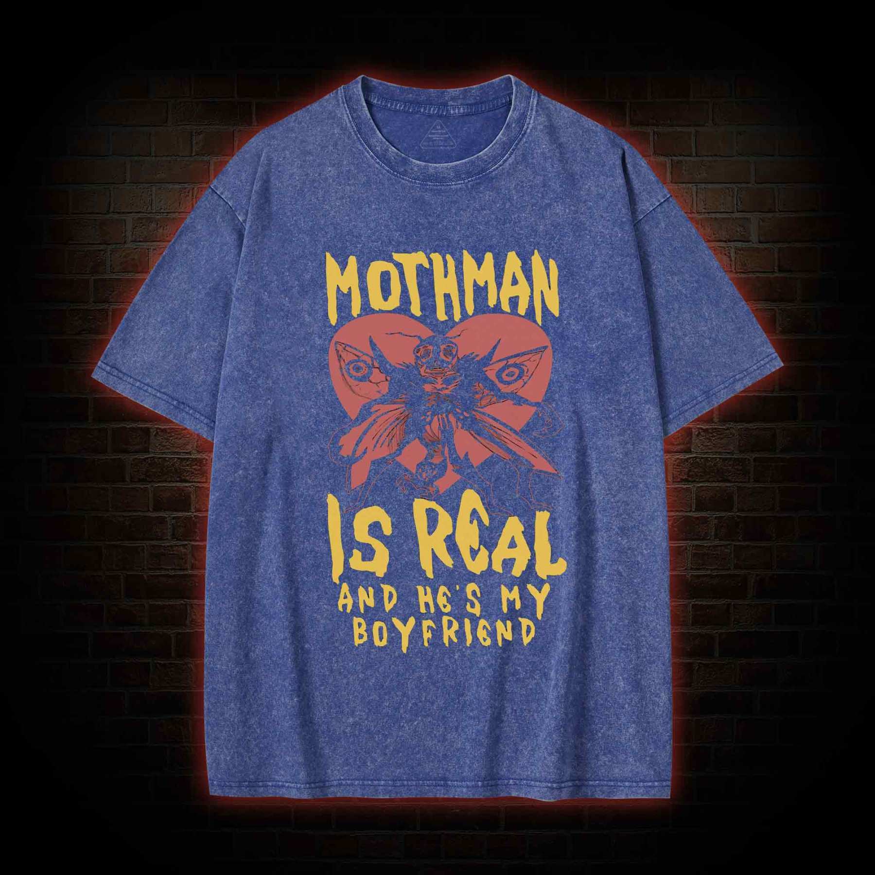 Mothman is Real Washed T-shirt