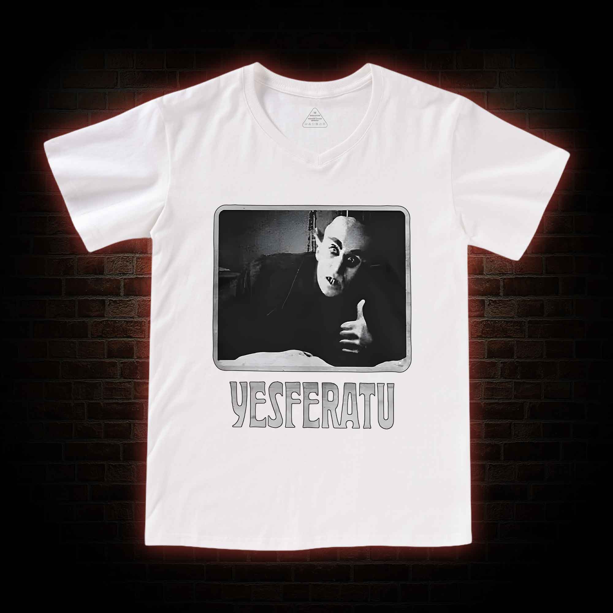 Yesferatu Funny Horror Retro V-Neck Classic T-Shirt