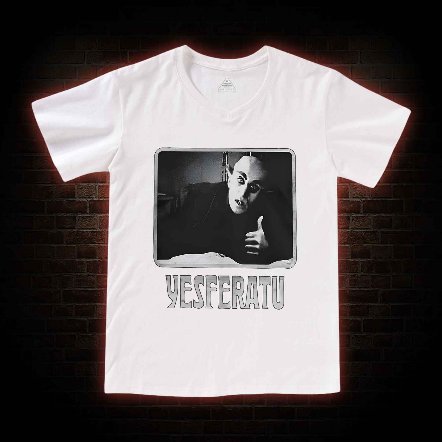 Yesferatu Funny Horror Retro V-Neck Classic T-Shirt