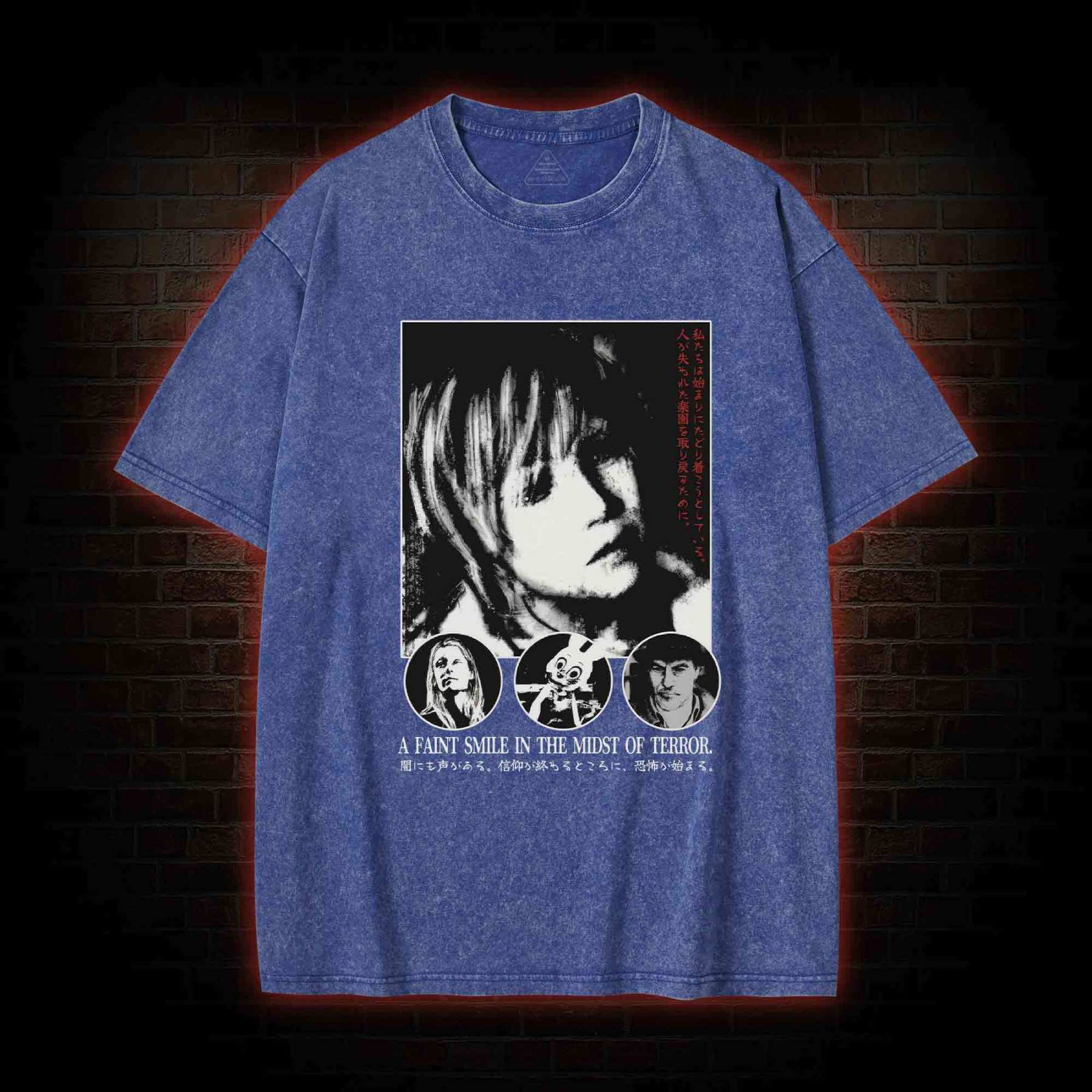A Faint Smile in the Midst of Terror Washed T-shirt