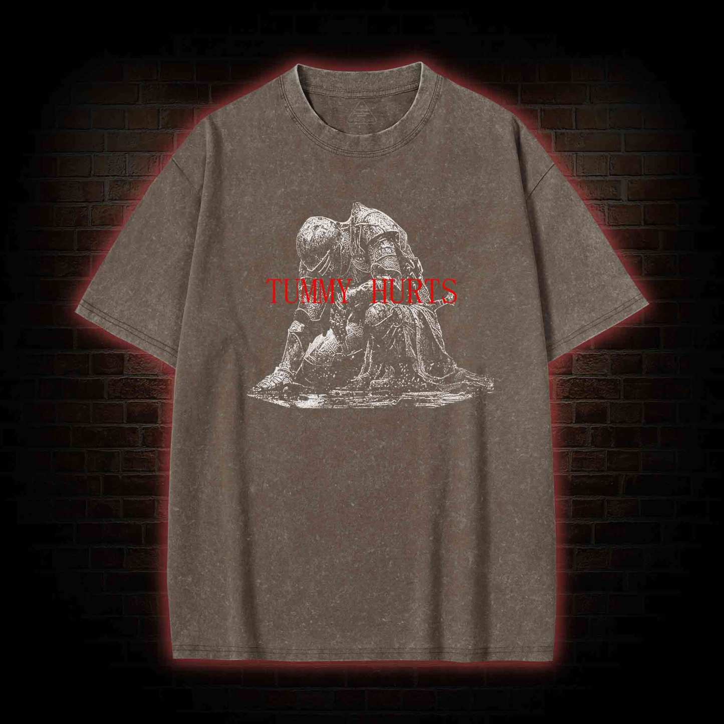 Tummy Hurts Washed T-shirt