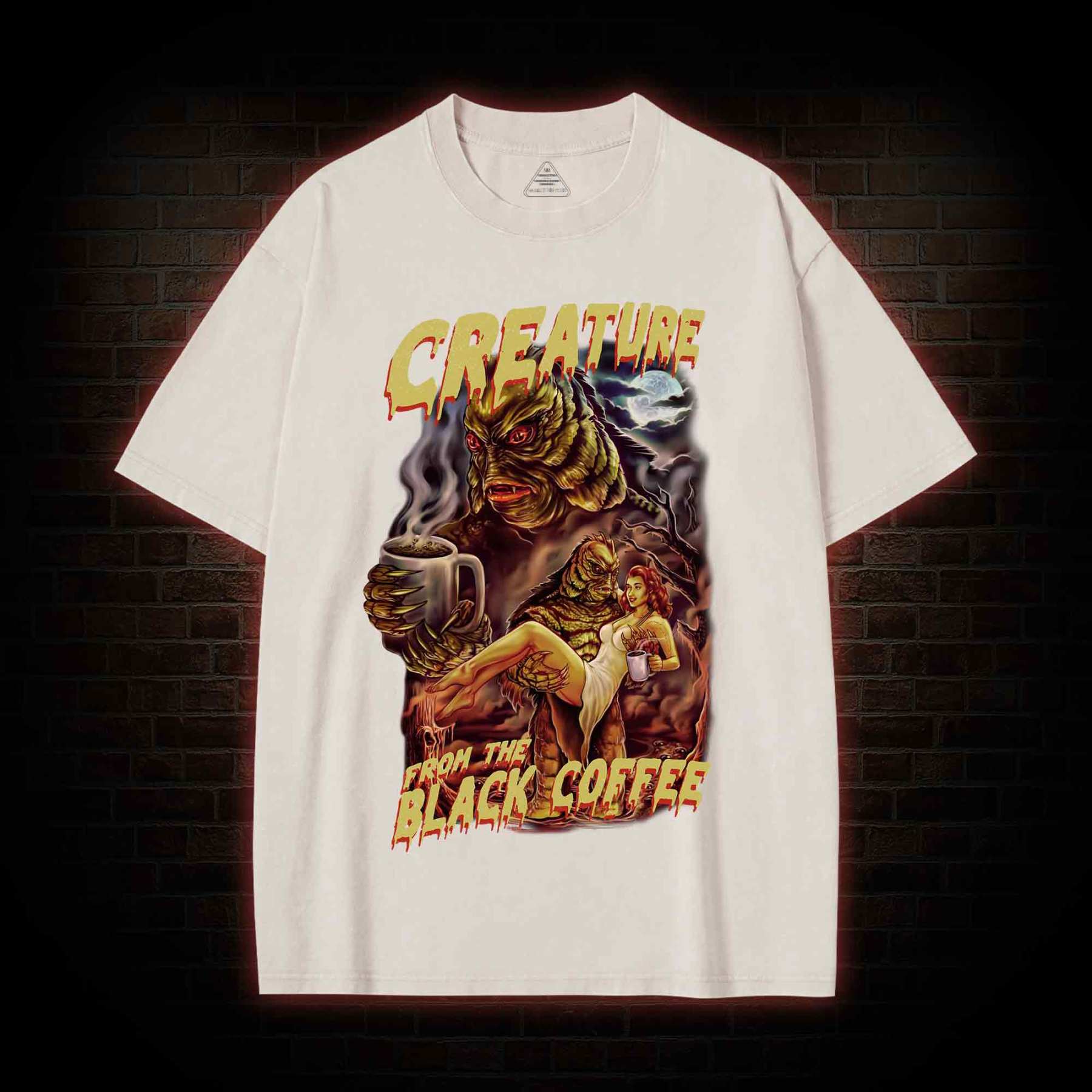 Creature From The Black Coffee Washed T-shirt
