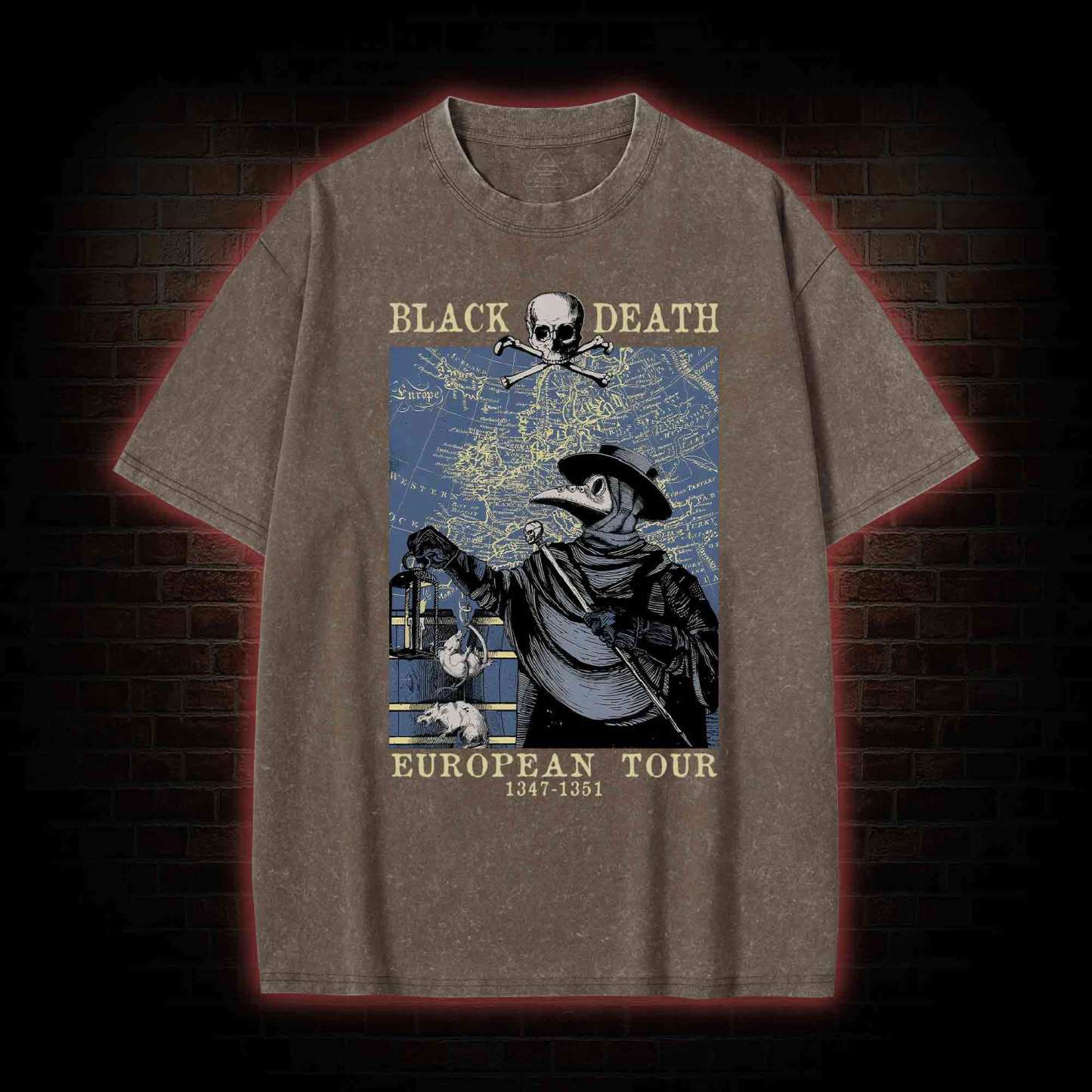 European Tour 1347-1351 Washed T-shirt