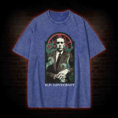 Lovecraft Cthulhu Washed T-shirt