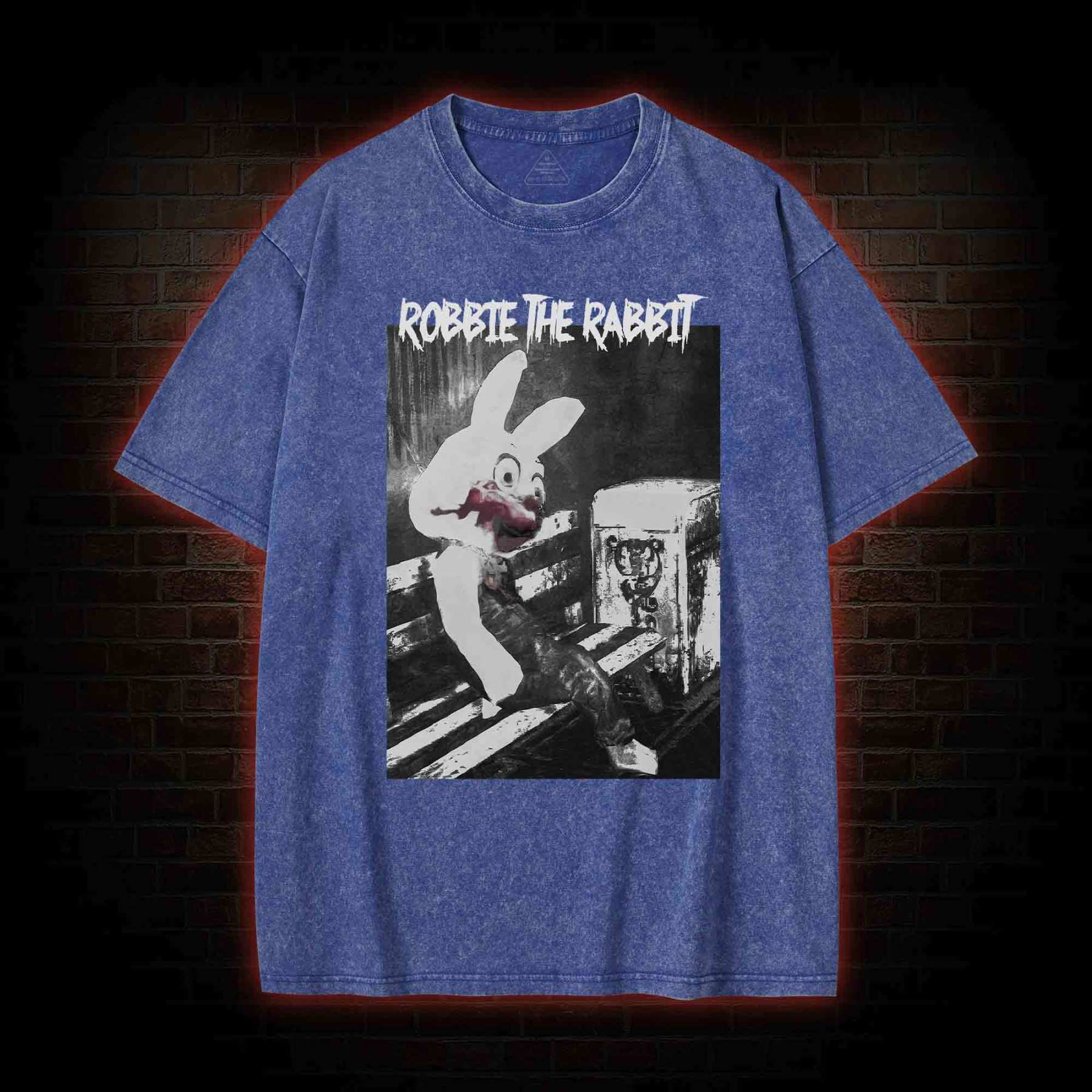 Rabbit Mascot Washed T-shirt